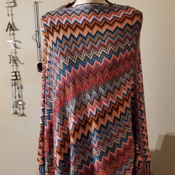 Multi-Color Poncho - Picture 7 of 7